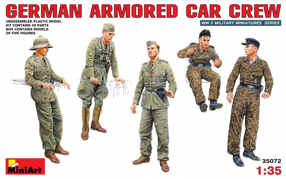 MINIART Germ. Armored Car Crew 1/35