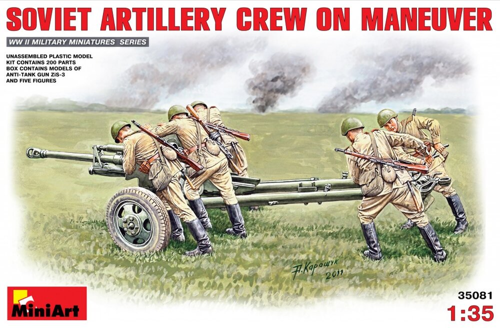 Soviet Artil Crew on Maneuver 1/35
