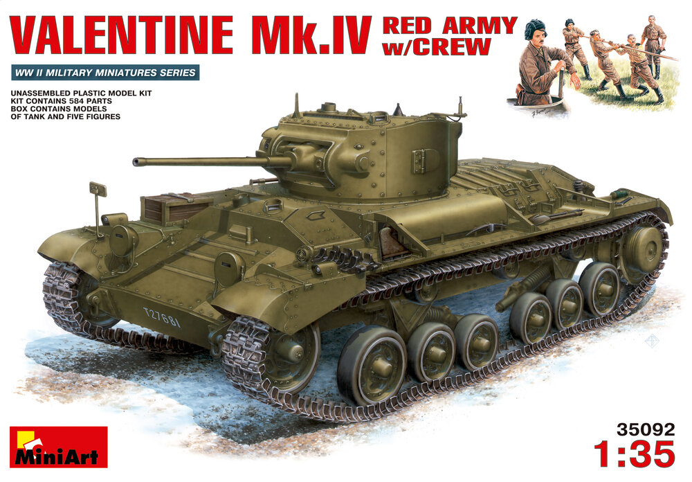 Valentine Mk.4 Red Army w/Crew