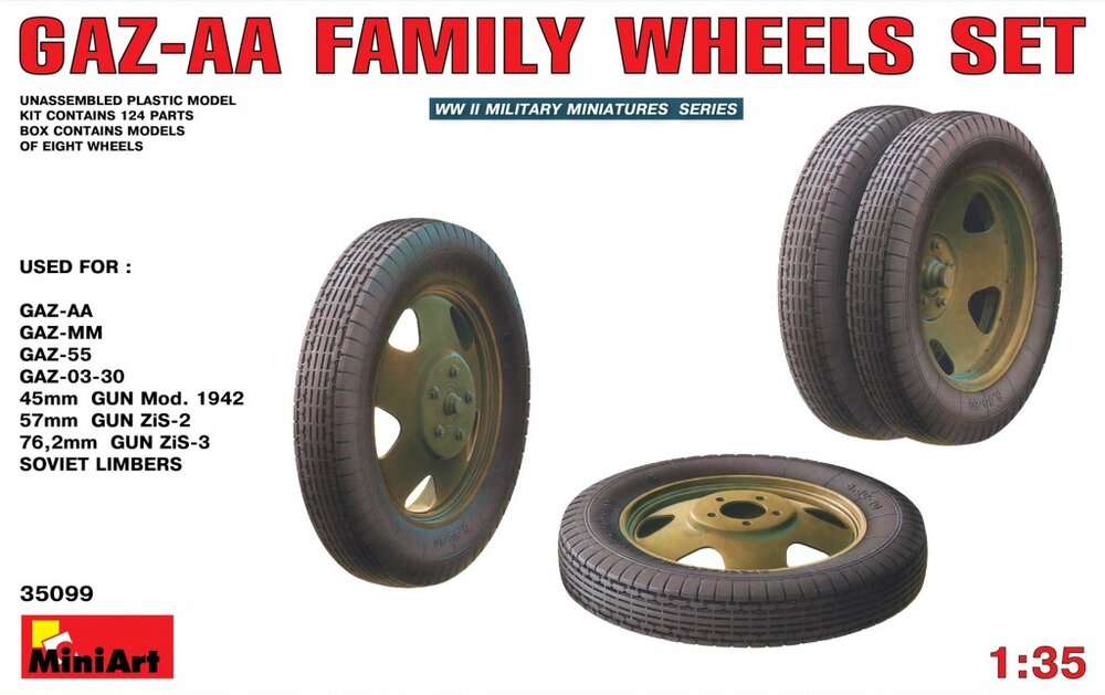 MINIART GAZ-AA Wheels set 1/35