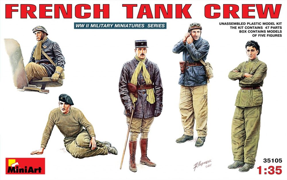 MINIART French Tank Crew 1/35