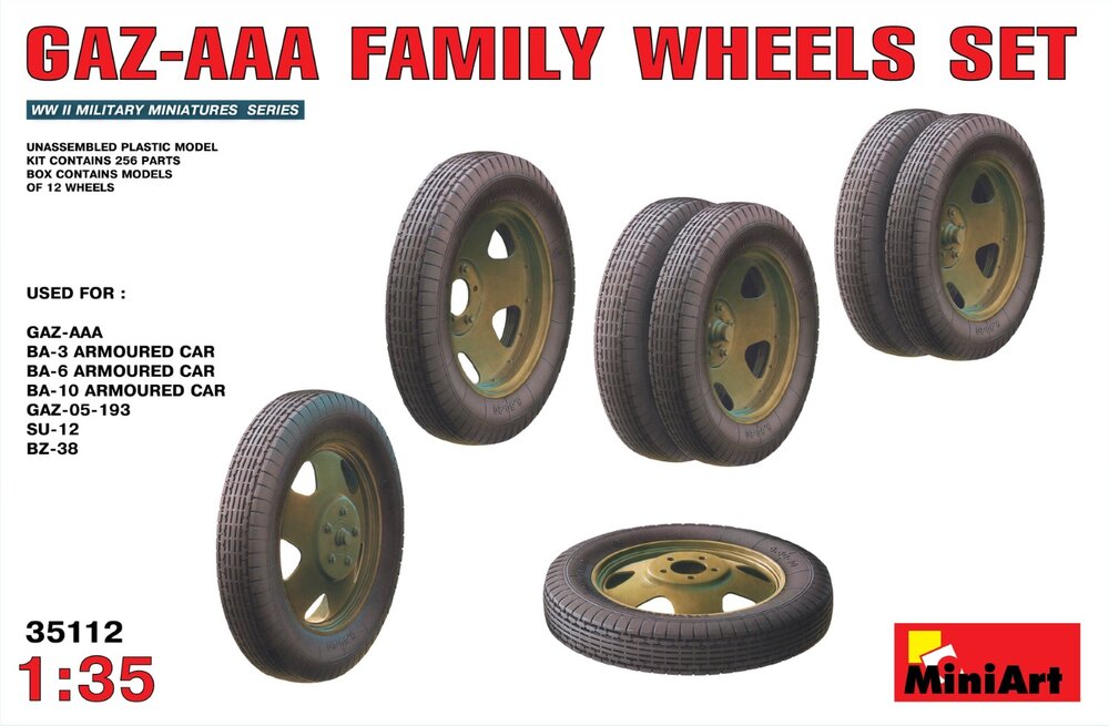 MINIART GAZ AAA Wheels Set 1/35