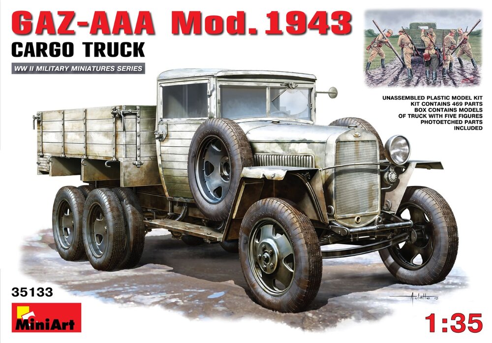 GAZ AAA Mod 1943 Cargo Truck 1/35