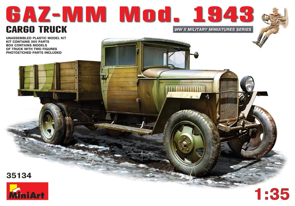 GAZ MM Mod 1943 Cargo Truck 1/35