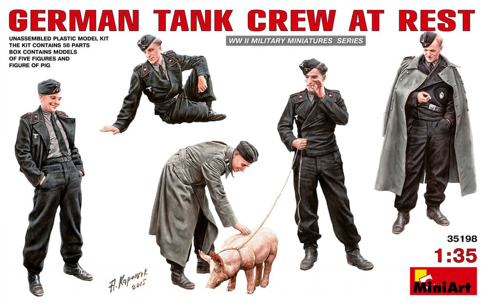 German Tank Crew at Rest 1/35