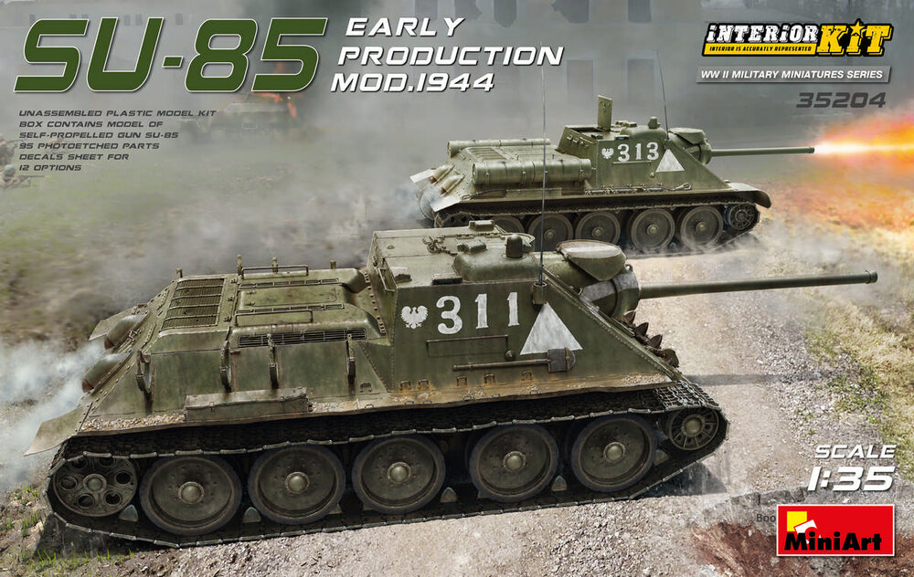SU-85 Mod.44 Early w/Interior 1/35