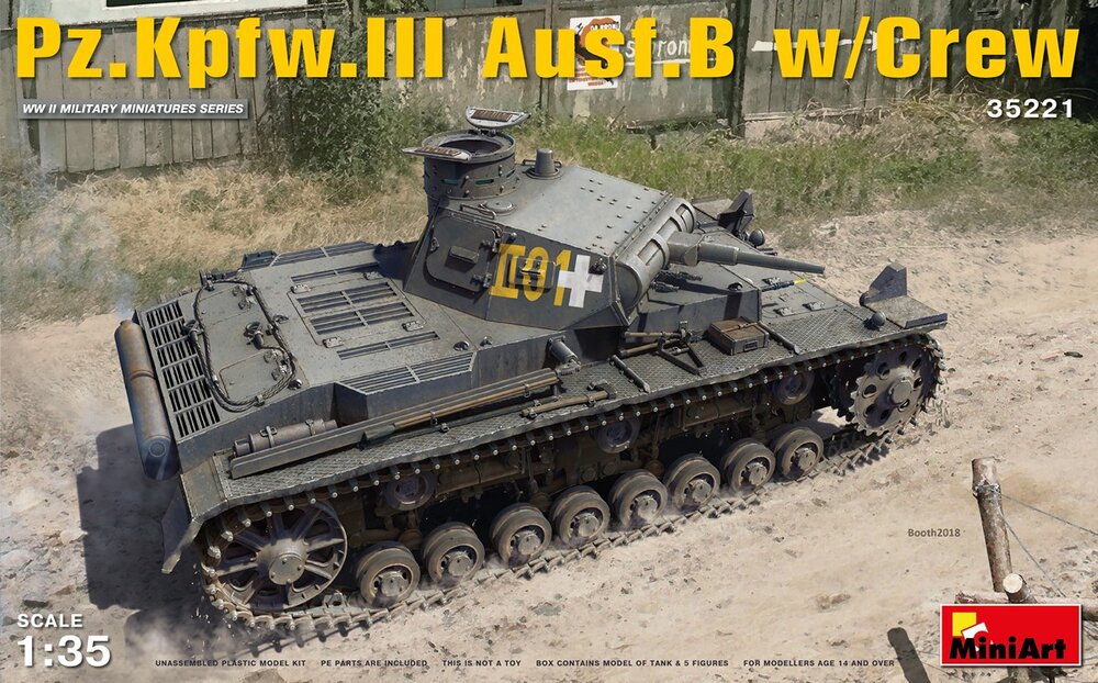 Pz.Kpfw.3 Ausf.B w/Crew 1/35