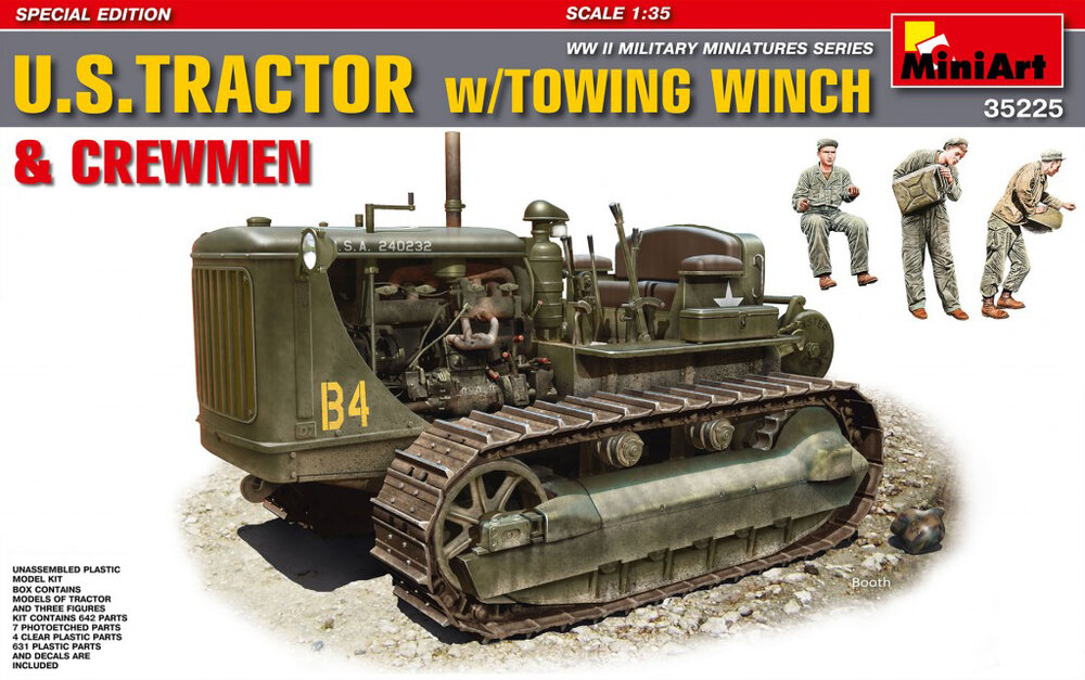 US Tractor w/Towing Winch&Crew 1/35