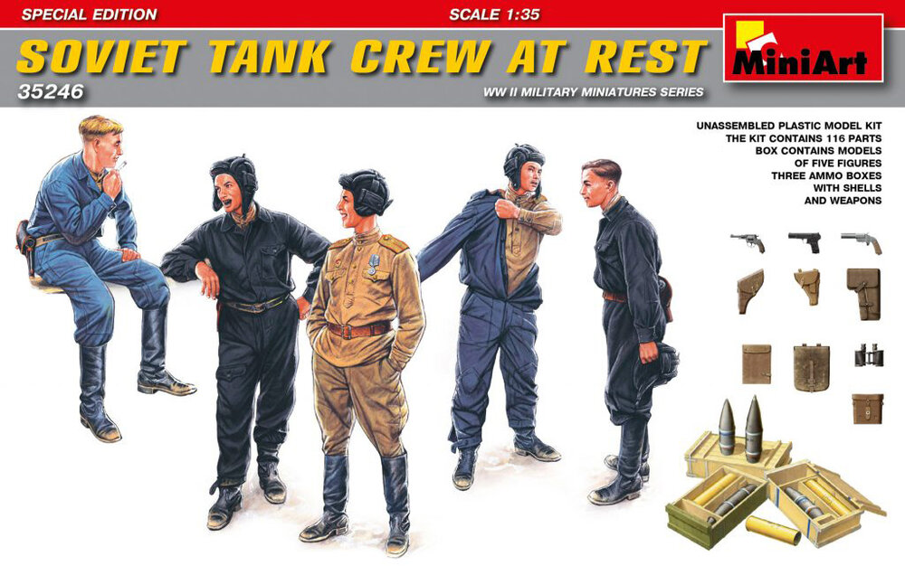 Soviet Tank Crew at Rest Sp.Ed.1/35