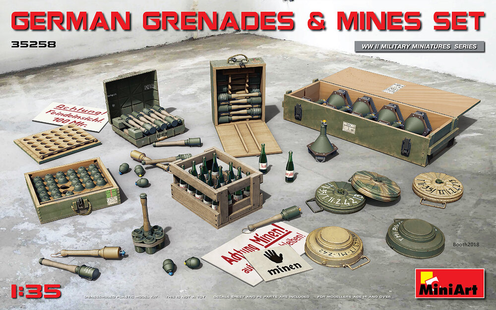 German Grenades & Mines Set 1/35