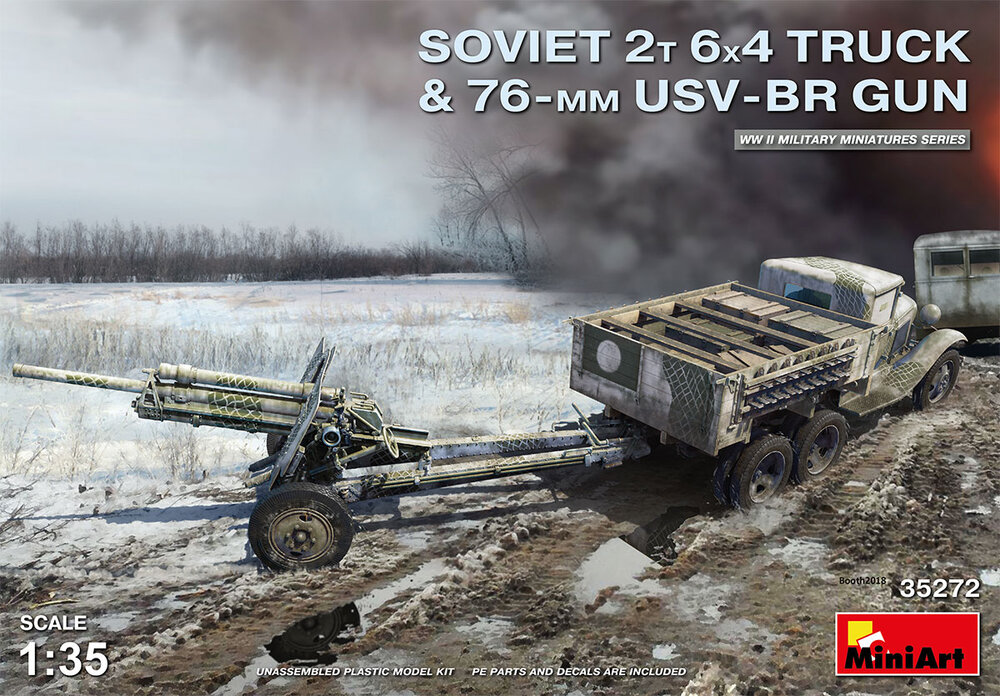 Soviet 2T 6x4 Truck & 76mm Gun 1/35