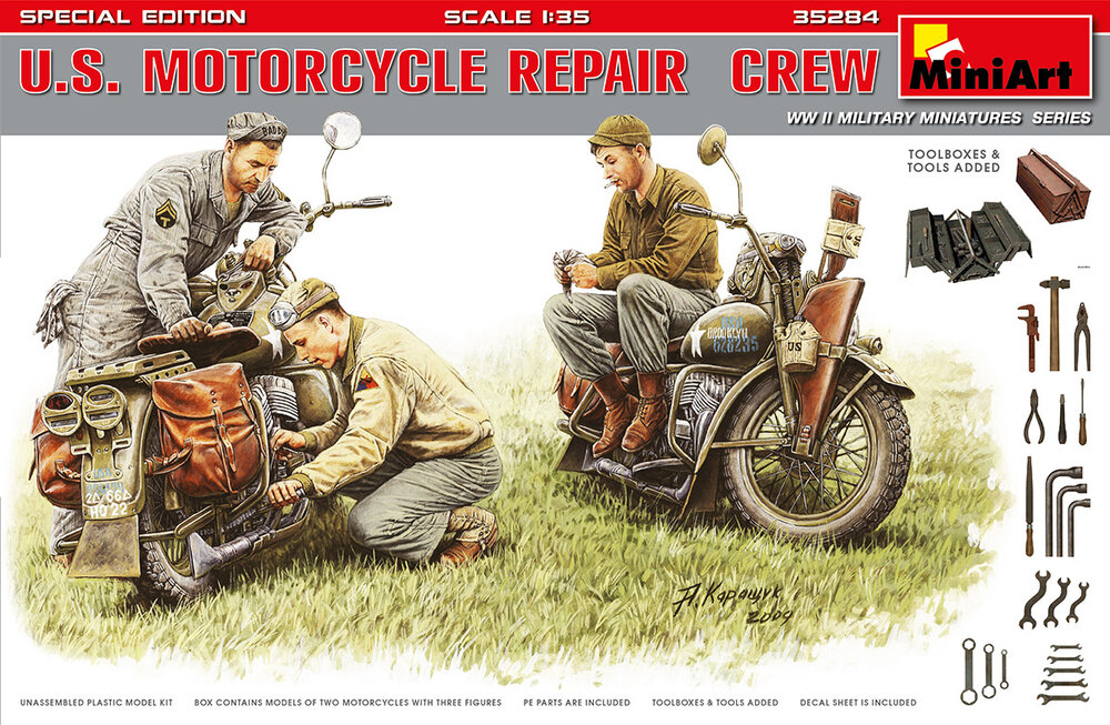 U.S. Motorcycle Repair Crew 1/35