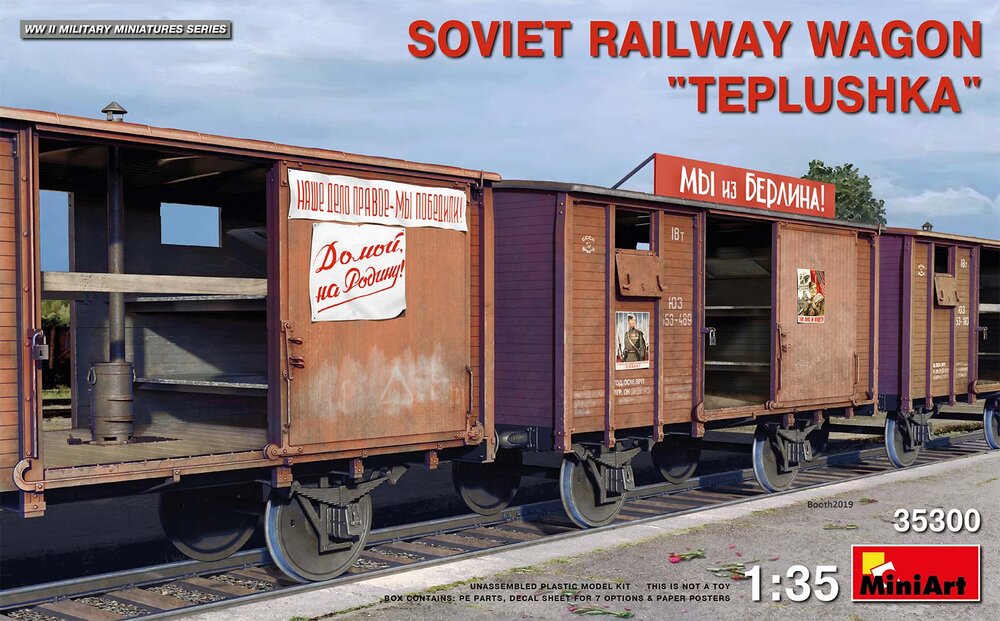 Soviet Railway Wagon Teplushka 1/35