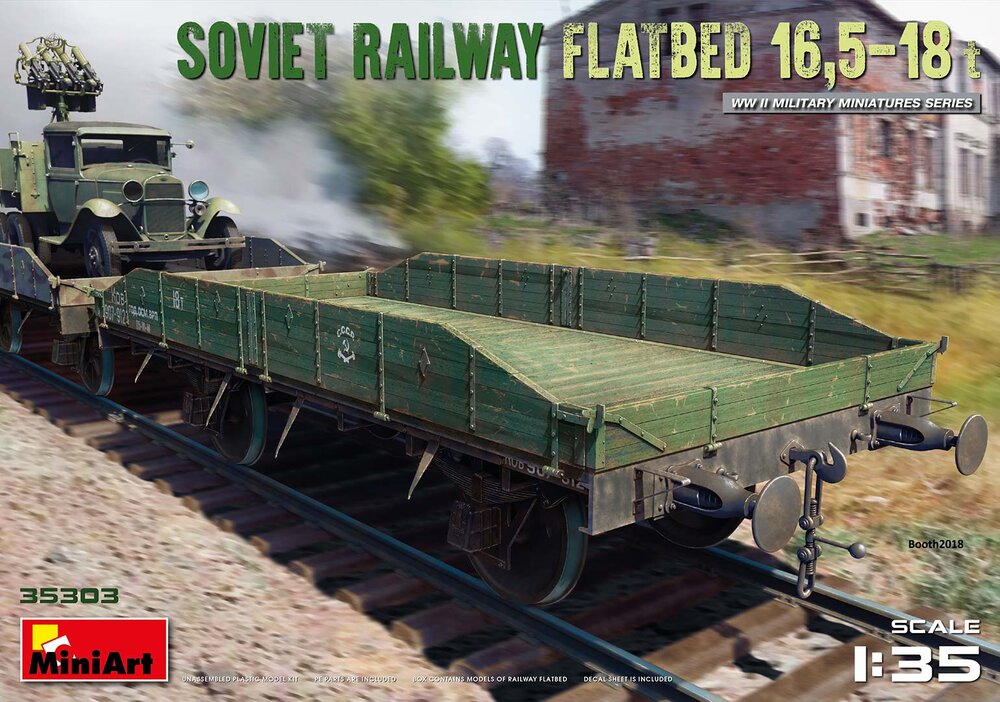 Soviet Railway Flatbed 16,5t 1/35