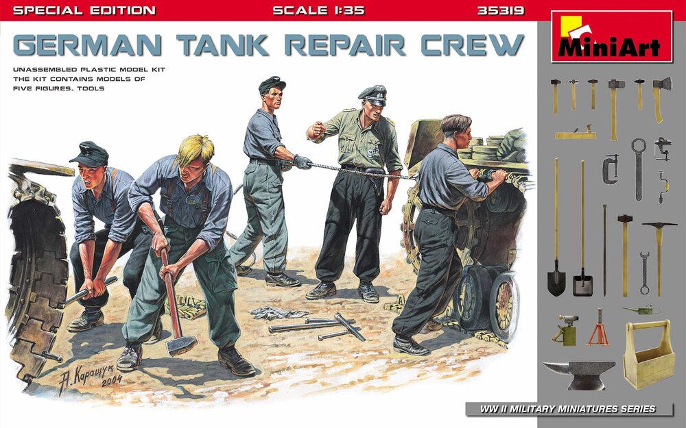German Tank Repair Crew Spec. 1/35