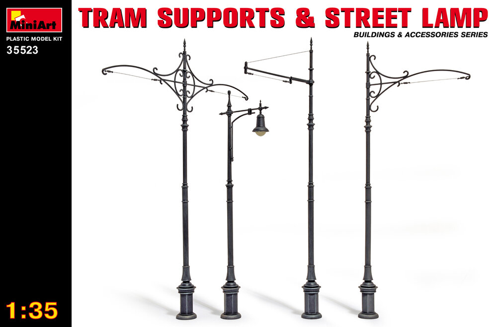 MINIART Tram Sup.&Street Lamps 1/35