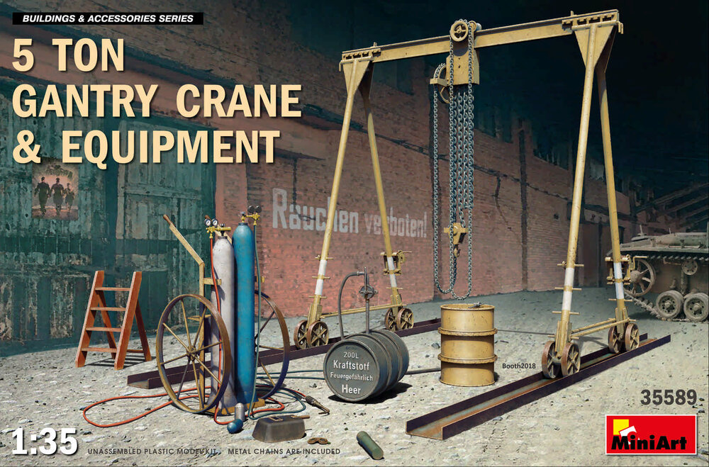 5 Ton Gantry Crane & Equipment 1/35