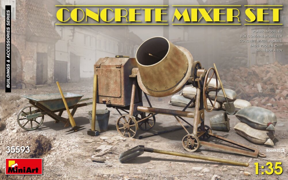 Concrete Mixer Set 1/35