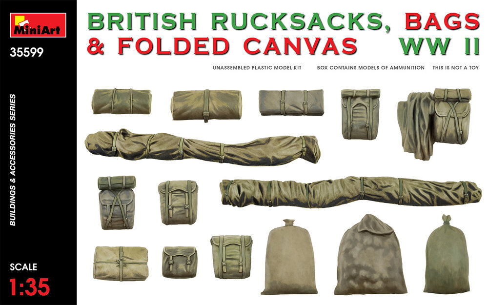 British Rucksacks Bags Canvas 1/35