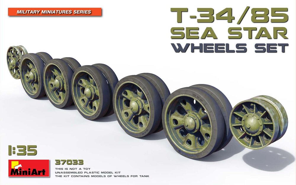 T-34/85 Sea Star Wheels Set 1/35