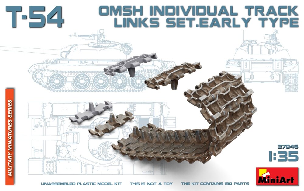 T-54 OMSh Ind.Track Links Set 1/35