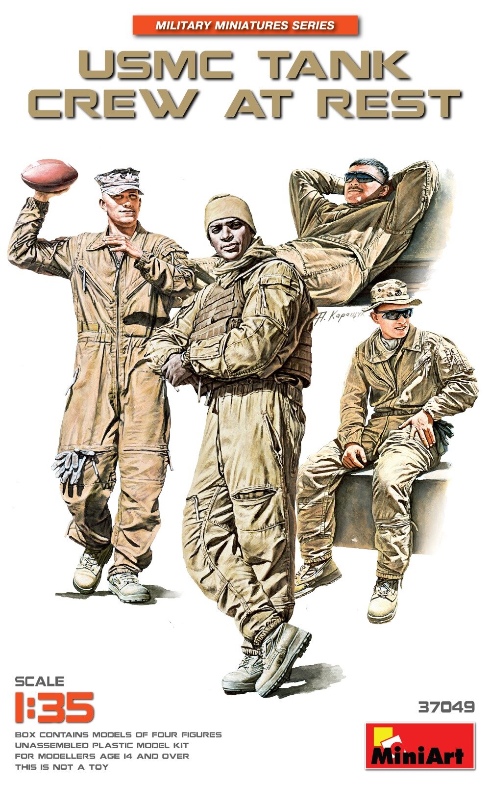 USMC Tank Crew at Rest 1/35