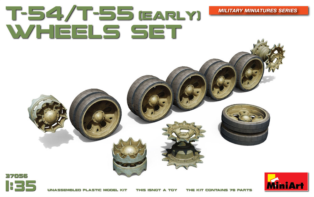 T54-55 Early Wheel Set 1/35