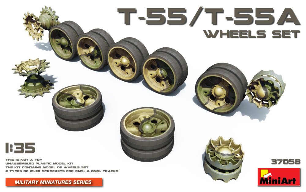 T55 - T55A Wheels Set 1/35