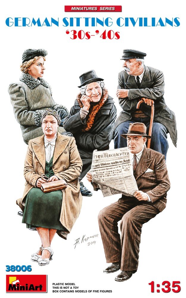 Sitting Passengers '30s-'40s 1/35