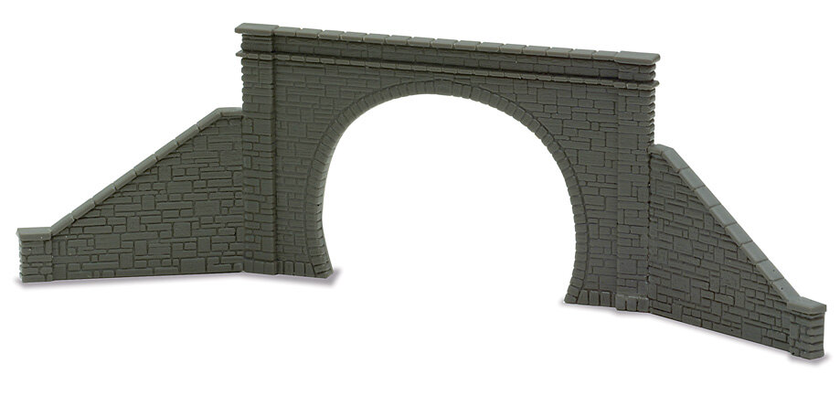 Tunnel Mouth & Walls, stone type, double track