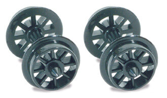 Spoked Wheels on axles, Hardlon mouldings