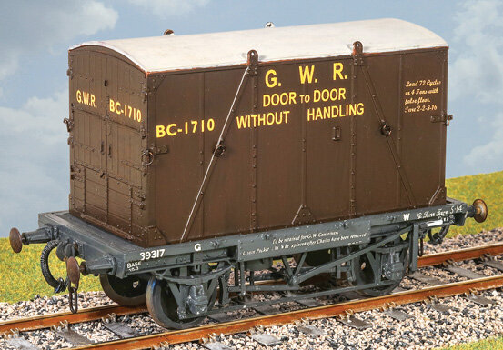 GWR Container Wagon With ″B″ Cont.