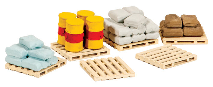 Pallets, Sacks, Barrels