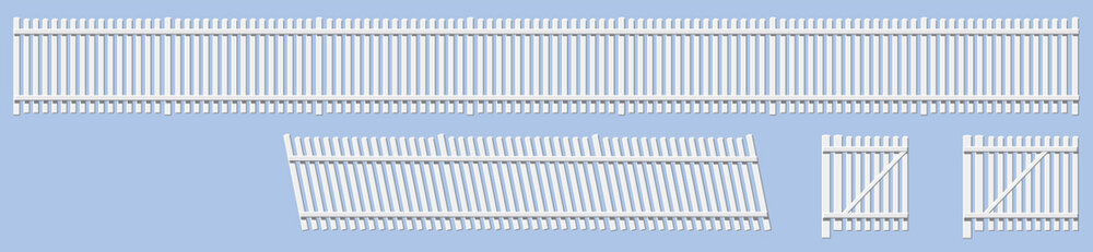 GWR Station Fencing, White