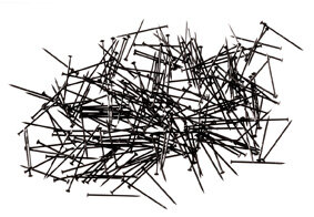Pins for fixing track and turnouts