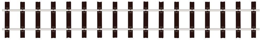 Wooden sleeper type, nickel silver rail (4)