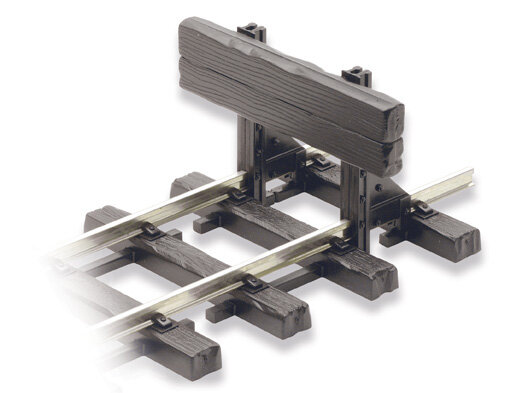 Buffer Stop, narrow gauge type, rail & sleeper built