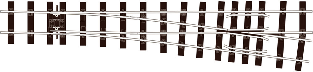 Medium Radius R/H Turnout Electrofrog
