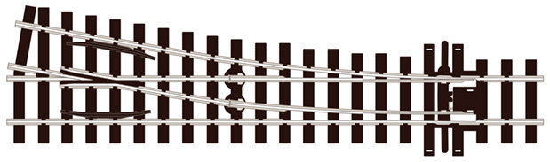 Medium radius R/H Turnout (1)