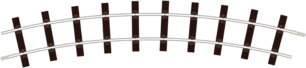 Standard Curve Unit, 762mm (30in) radius, 12 per circle