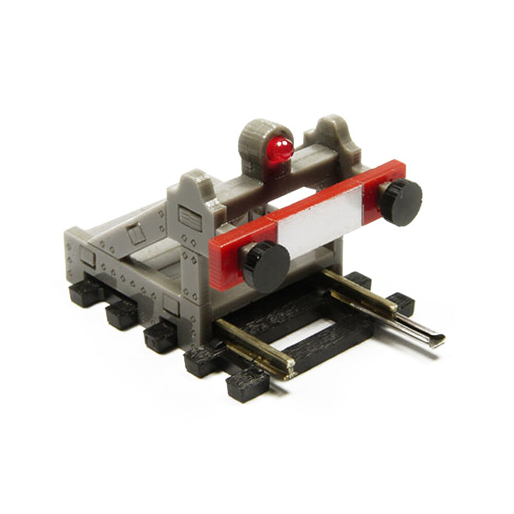 HO/OO Scale Buffer Stop w/Light (DCC Wireless) Color Grey