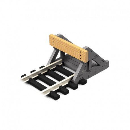 OO Scale Buffer Stop w/Real Wooden Plate (2 pcs)