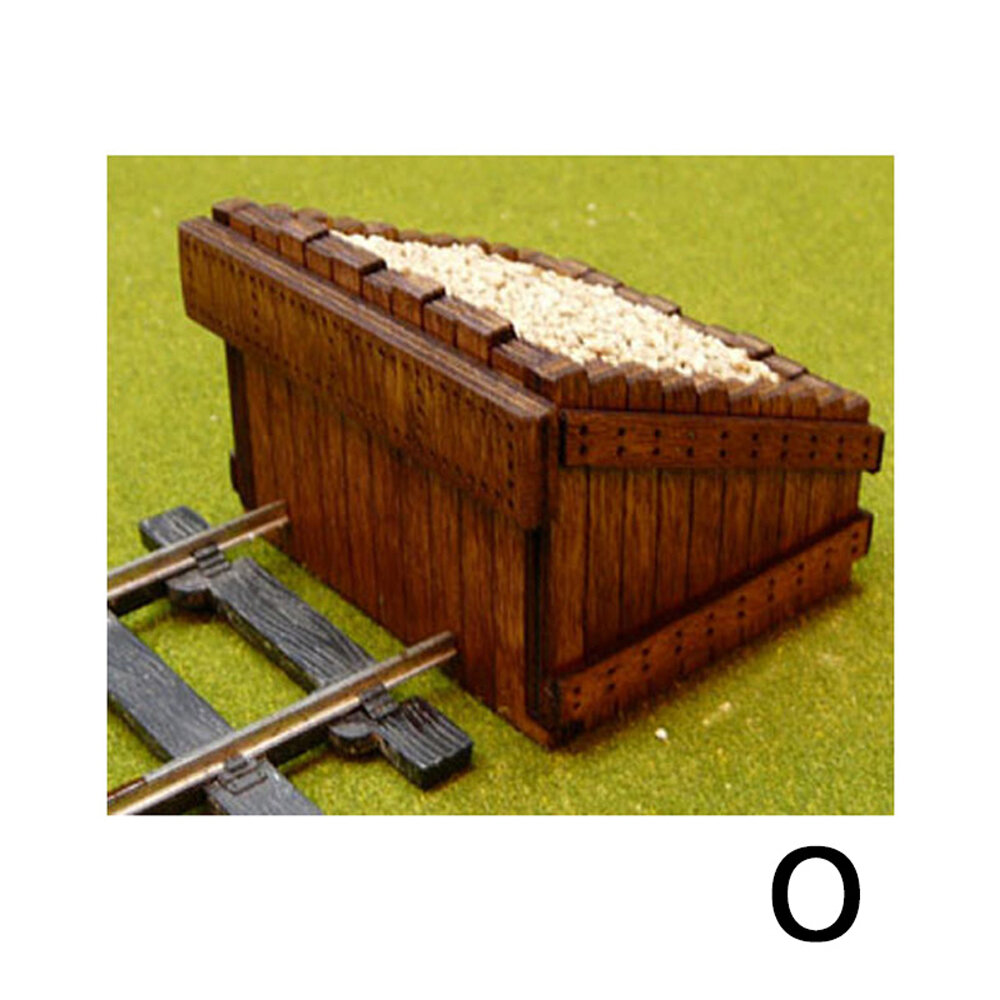 O Scale Scale Authentic Wood Buffer Stop Kit (2 in a pack)
