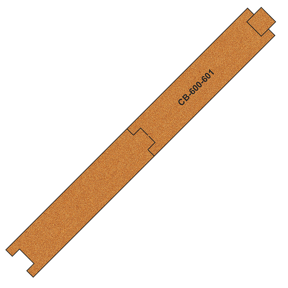 10 X Pre-Cut Cork Bed for R600-601 Straight Tracks
