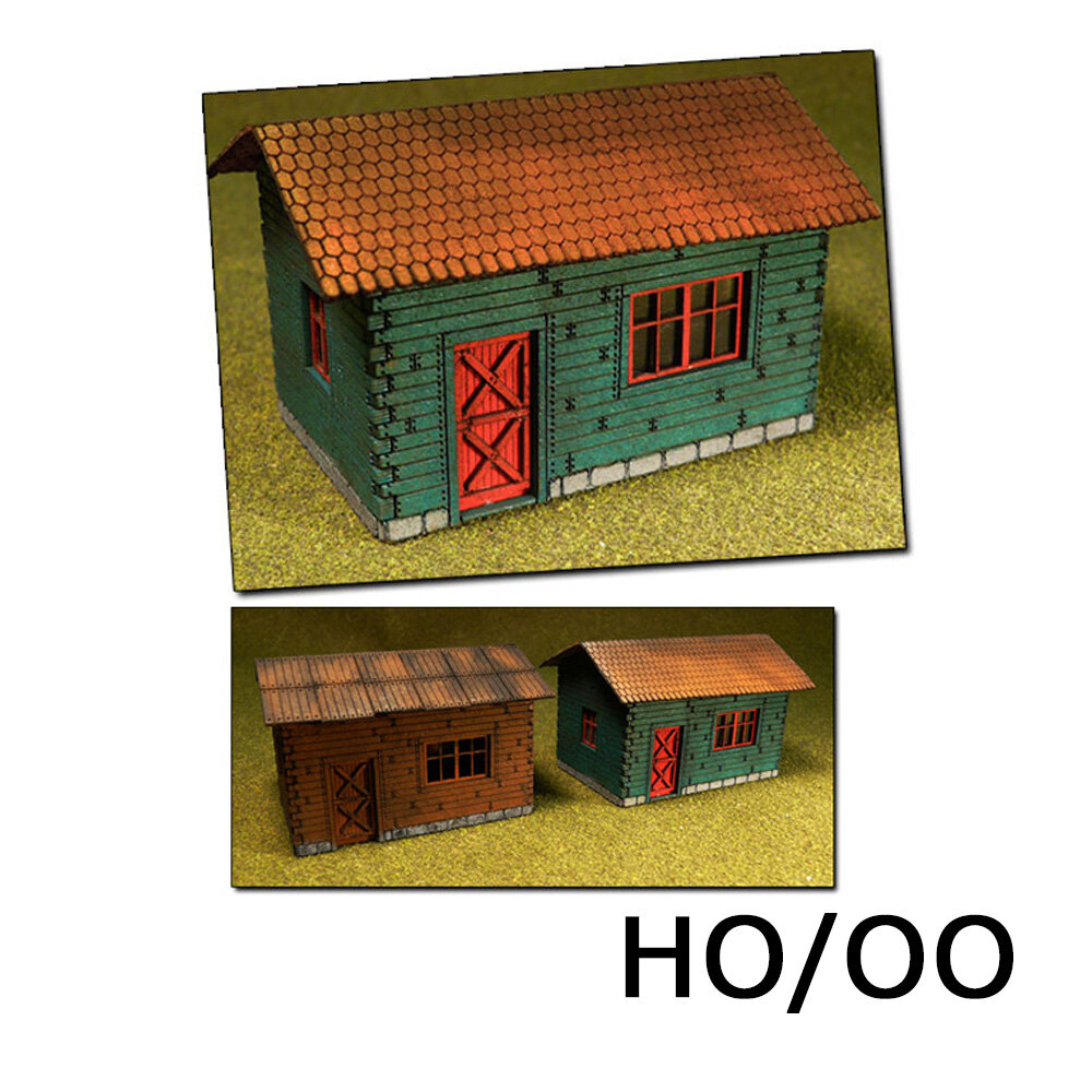 Laser-Cut Cottages Kit (2 cottages) HO/OO