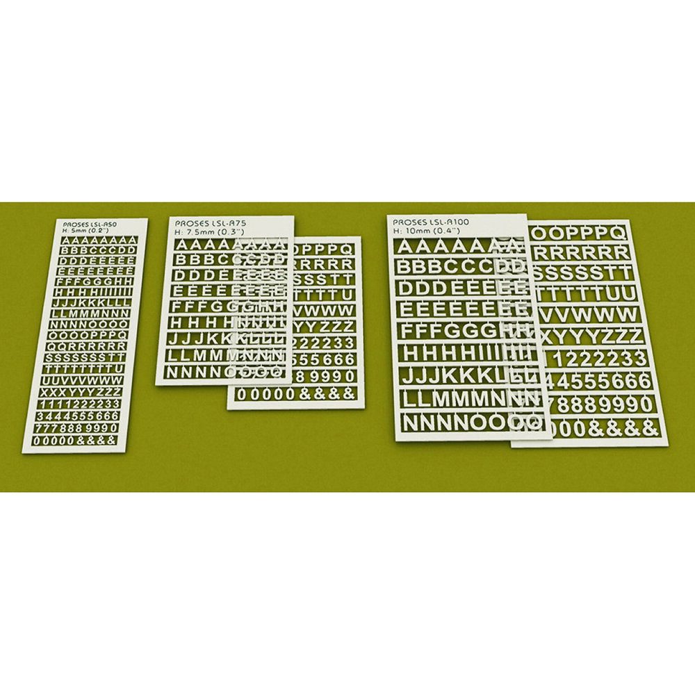Laser-Cut Letters 7.5mm (1/3 inch)