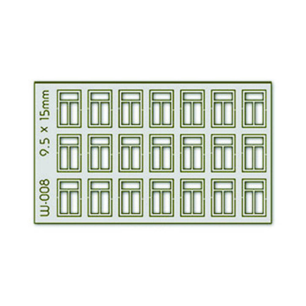 21 pcs 9.5X15mm 3 Pane Windows HO/OO