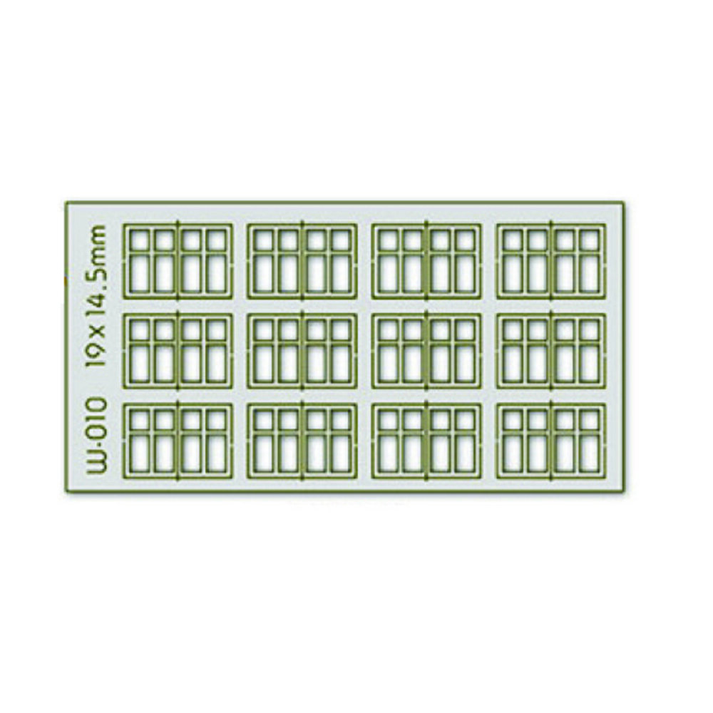 12 pcs 19X14.5mm 4 Pane Dbl Unit Windows HO/OO