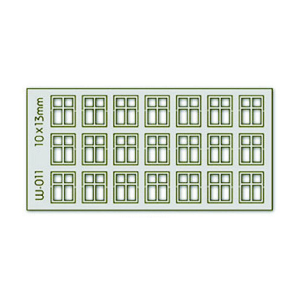 21 X10X13mm 4 Pane Windows HO/OO