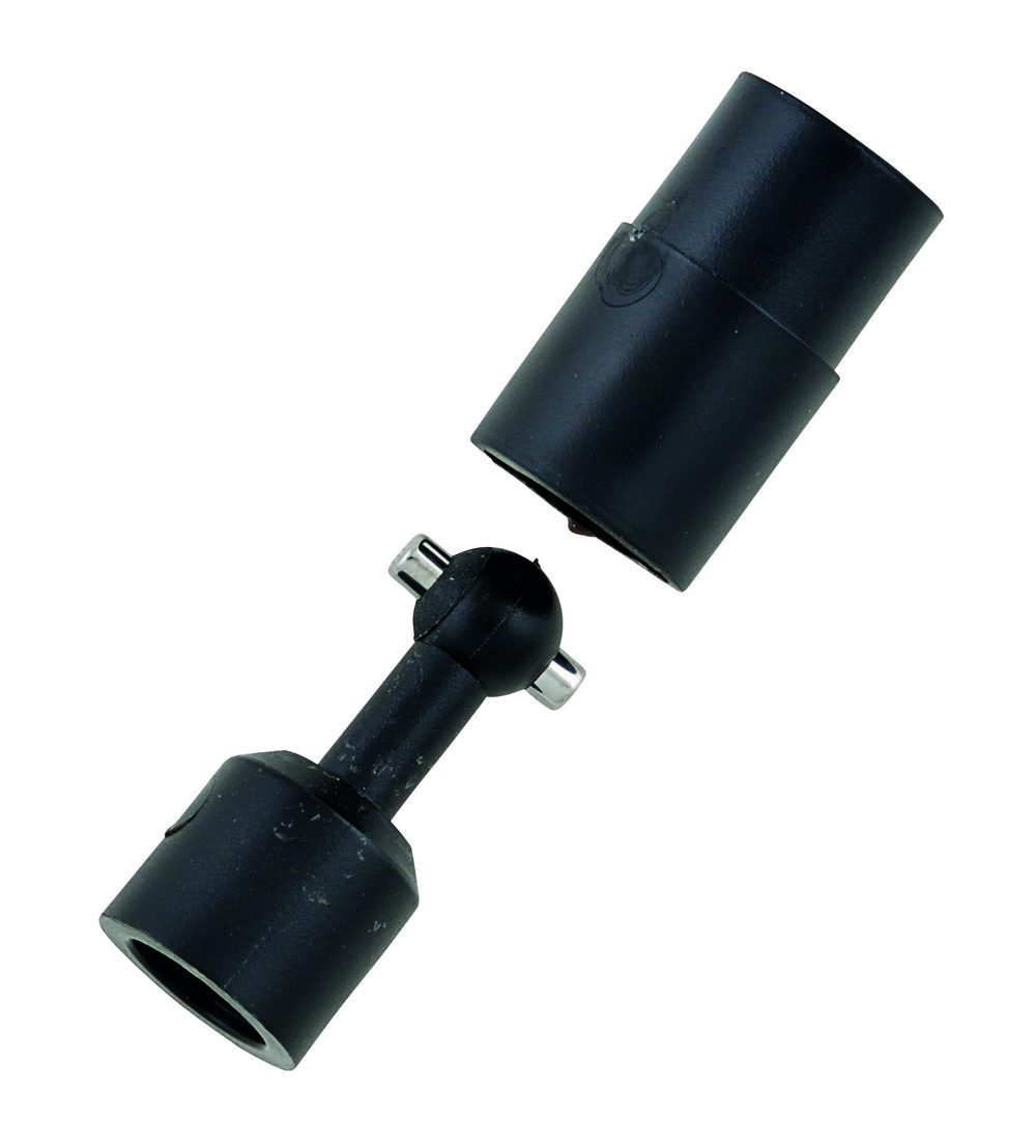 NYLON KOPPELING MET SLEUF